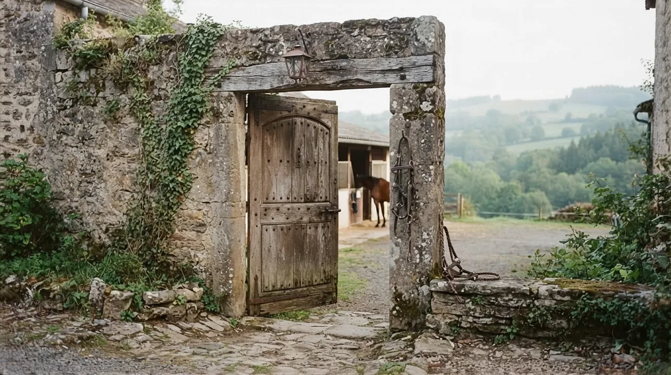 Entrée du Écuries Des Crouzettes, centre équestre à Boisseuil
