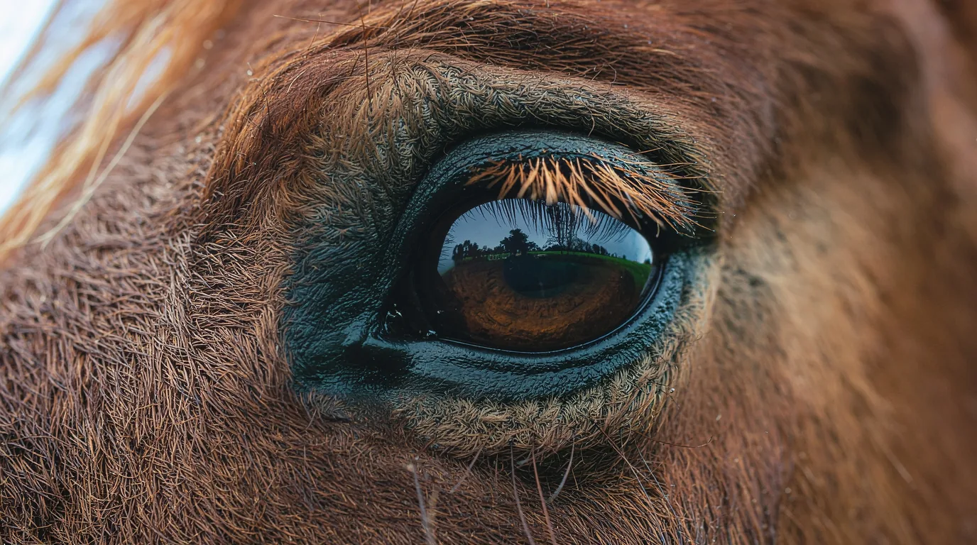 Un regard de cheval au Écuries Des Crouzettes, Boisseuil